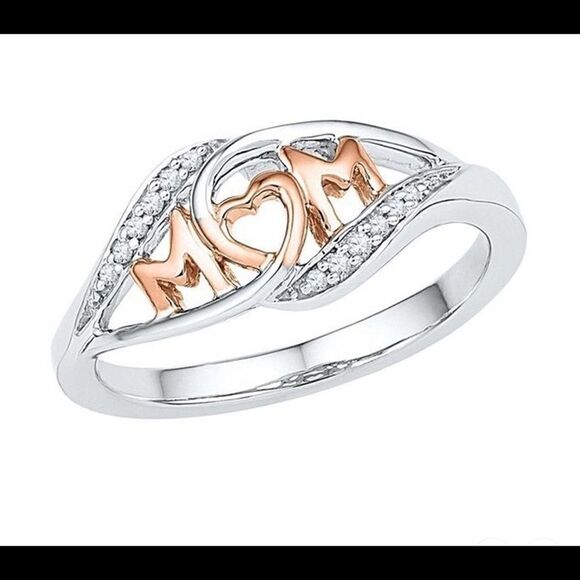 Rose Gold PLATED CZ Diamond Ring Great Mother’s Day Gift 🎁 - Picture 1 of 2
